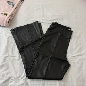 Abercrombie & Fitch Black Vegan Leather Pants